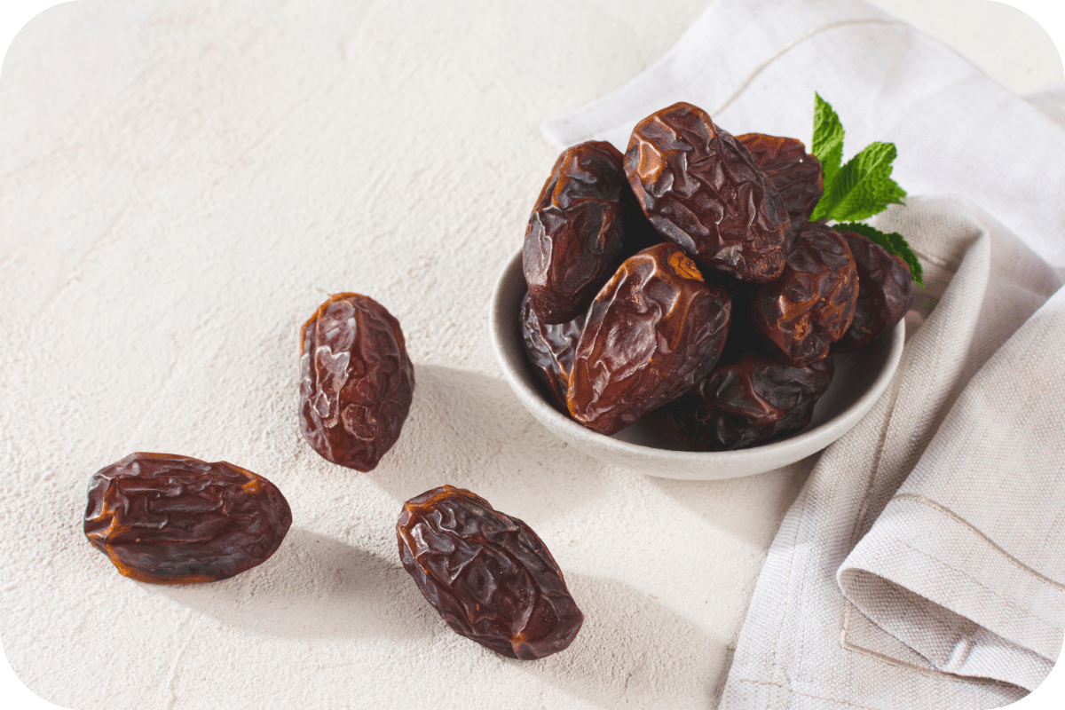 dates put on a table