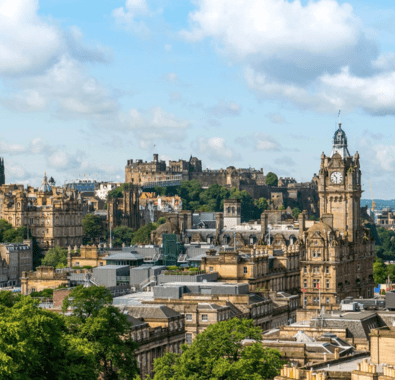 Edinburgh city skyline