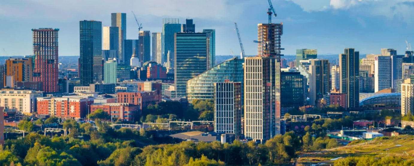 Manchester city skyline