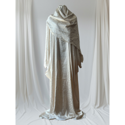 Perfect Gift Introducing our elegantly crafted Prayer Gown, designed for comfort, modesty, and ease of wear. Made from premium satin fabric, soft and flowing, it ensures comfort during your sacred moments. Why You’ll Love It✔️ One Size Fits All – Comfortable and modest for every body type.✔️ Wide & Loose Flowing Design – Graceful coverage with elegance.✔️ Premium Satin Fabric – Smooth, soft, and luxurious.✔️ Elasticated Wrists – Keeps sleeves neat while allowing free movement.✔️ Attached Scarf – Securely drapes without the need for pins.✔️ Elegant Design – Subtle shine and flowing silhouette for timeless elegance.✔️ Available Colours – Black, Cream, Brown, Light Blue, Pinkish Taupe. A perfect blend of modesty, comfort, and elegance &mdash; ideal for daily prayers or special occasions.