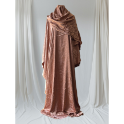 Perfect Gift Introducing our elegantly crafted Prayer Gown, designed for comfort, modesty, and ease of wear. Made from premium satin fabric, soft and flowing, it ensures comfort during your sacred moments. Why You’ll Love It✔️ One Size Fits All – Comfortable and modest for every body type.✔️ Wide & Loose Flowing Design – Graceful coverage with elegance.✔️ Premium Satin Fabric – Smooth, soft, and luxurious.✔️ Elasticated Wrists – Keeps sleeves neat while allowing free movement.✔️ Attached Scarf – Securely drapes without the need for pins.✔️ Elegant Design – Subtle shine and flowing silhouette for timeless elegance.✔️ Available Colours – Black, Cream, Brown, Light Blue, Pinkish Taupe. A perfect blend of modesty, comfort, and elegance &mdash; ideal for daily prayers or special occasions.