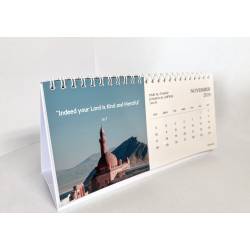Islamic gifts 2024 Islamic Desk Calendar | Hijri months | Islamic quotes | Mosque landscapes at Riwaya