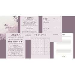 Perfect Gift Assalāmu ʿalaykum!The Deen Journal was designed to help you live each day with purpose, reflection, and remembrance of Allah (SWT). Inside, you’ll find:   30 Daily Reflection Pages&nbsp;- to record your gratitude, affirmations, good deeds, and reminders.   Prayer & Water Tracker&nbsp;- to build consistent and healthy habits.   Deen Calendar&nbsp;- to plan and organise your month with intention.   Notes Pages&nbsp;- to jot down reflections, reminders, and ideas.   Daily Du’as Collection&nbsp;- to uplift your heart and keep you spiritually grounded.   This is more than just a planner, it’s a gentle companion to help you balance your Deen and Dunya, step by step, day by day. “The most beloved deeds to Allah are those that are consistent, even if small.”-Prophet Muhammad (peace be upon him) [Bukhari & Muslim]