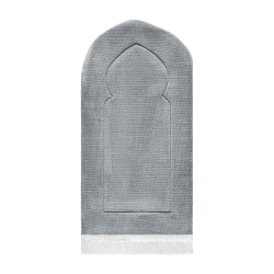 Islamic gifts Adult Padded Prayer Mat with Luxury Coal Arch Design by Urban Rugs UK - Padded Prayer Mat - Comfortable Adult Prayer Rug - Islamic Prayer Mat - Hajj/Umrah Gifts - Ramadan/Eid Gifts - Revert Gift - New Muslim Gift at Riwaya