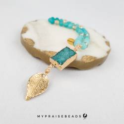 Islamic gifts  Ombre Amazonite Tasbih - 99 Beads - Include Luxury Pouch and Gift Box - Muslim Prayer Beads - Islamic Gifts - Islamic Tasbihs - Muslim Tasbeeh - Luxury Tasbih - Luxury Prayer Beads at Riwaya