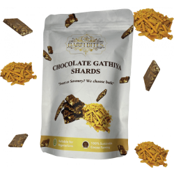 Islamic gifts Chocolate Gathiya Shards - Halal Food - Belgian Chocolate - 180g at Riwaya