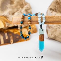 Islamic gifts  Iceberg Wood - 99 Beads - Include Luxury Pouch and Gift Box - Muslim Prayer Beads - Islamic Gifts - Islamic Tasbihs - Muslim Tasbeeh - Luxury Tasbih - Luxury Prayer Beads at Riwaya