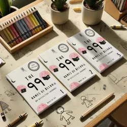 Perfect Gift Our exclusive bundle offer: The Complete "99 Names of Allah Reflection Journal" Series for Kids. This meticulously crafted trio of journals is perfect for young Muslims to deepen their faith, enhance personal growth, and explore the divine attributes of Allah through engaging and reflective learning and supplication. By securing this bundle, you're not just purchasing journals; you're investing in a transformative journey of enlightenment and spiritual connection for your child. Plus, save 20% when you buy the bundle instead of individual purchases! Bundle Includes: 99 Names of Allah Reflection Journal 1 for Kids:&nbsp;Begin the journey with the exploration of the first 33 Names of Allah, including Ar-Razzaaq - The Great Provider. Enjoy detailed explanations, Quranic references, and fun activities to deepen understanding and connection.99 Names of Allah Reflection Journal 2 for Kids:&nbsp;Continue with the next 33 Names, like Al-'Aalim - The All-Knower. This journal enriches the journey with insights into Allah's omniscience and benevolence, along with personalized dua sections for a more intimate dialogue with the Creator.99 Names of Allah Reflection Journal 3 for Kids:&nbsp;Conclude with the final set of Names, such as Al-Wakeel - The Trustworthy Disposer of Affairs. Immerse in the contemplation of Allah's reliability and perfection, fostering further spiritual growth. Unique Selling Points: First of Its Kind:&nbsp;This is the only journal series dedicated to teaching and reflecting upon all 99 Names of Allah in such a comprehensive and engaging way for children.Spiritual Enrichment:&nbsp;Transforms learning into an exciting spiritual adventure, enhancing memorization and understanding of the divine Names.Holistic Development:&nbsp;Each journal serves as a tool for both spiritual and personal growth, encouraging reflection, gratitude, and a deeper appreciation of Allah's presence.