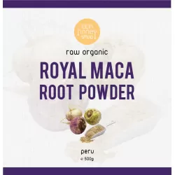 Islamic gifts  Raw Organic Royal Maca Root Powder From Peru - 500g - Halal Energy Boost - Halal Herbs - Halal Menopausal Symptom Relief Herbs - Mood Enhancement Herbs at Riwaya