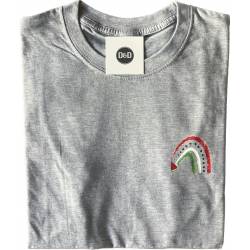 Perfect Gift Embrace solidarity with this vibrant and meaningful t-shirt. Featuring a unique design of a rainbow emerging from a watermelon, adorned with the iconic colours of the Palestinian flag, it symbolises hope, resilience, and unity. Each purchase of this t-shirt contributes 10% of its profits to support Palestine, standing in solidarity with its people during challenging times. Wear it proudly to show your support for a cause close to your heart and make a difference with every step you take. Small -&nbsp;35/37" / 88cm/94cm. Medium -&nbsp;38/40" / 96cm/101cm. Large -&nbsp;41/43" / 104cm/109cm. XL- 44/46" / 111cm/116cm. XXL-47/49" / 119cm/124cm N.B: As all apparel is printed in-house please allow up to 2 weeks for delivery. Should you need the items sooner, please contact us and we do our best to help you Insha Allah.