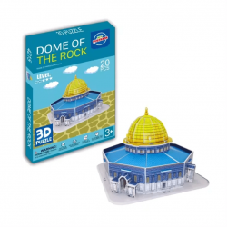 Perfect Gift Dome of The Rock 3D Puzzle &nbsp;  Make & Learn about the Dome of the Rock,&nbsp;3D Puzzle containing 20 puzzle pieces of Masjid Al-Aqsa (also known as Masjid Qubbat al-Sakhrah). Simply put together with no need for glue or scissors. Easy to assemble. - No glue required&nbsp; - No scissors required&nbsp; - Easy to assemble&nbsp; - 10-30 mins to complete&nbsp; - 20 Pieces