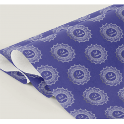 Islamic gifts  Eid Mubarak Deep Purple Wrapping Paper Sheet - 100cm x 70cm - Eid Mubarak Theme Wrapping Paper - Eid Decoration - Eid Themed Wrapping Paper Sheet at Riwaya