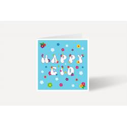 Islamic gifts  Floral Happy Eid card - Square Eid Card - Eid Celebration Card - Eid Greetings Card at Riwaya