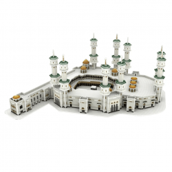 Perfect Gift 214 piece Masjid Al Haram 3D puzzle 3D puzzle of Masjid Al-Haram, containing over 200 pieces. Provides a fun and informative way to learn about the Masjid Al Haram and is a great addition to any Islamic toy collection. 7 + Assembled size - 475 x 343 X 180mm Assembly time approximately 120 minutes   