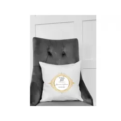 Perfect Gift &nbsp;Personalised Cushion with We created you in pairs  This is a lovely gift for couples. This is printed with special Hadith 'And we created you in pairs' . What makes this cushion extra special is that you can add the couples name to add a unique touch. This will be cherished for years to come. This also makes a beautiful home decor. Material: 100% Polyester Inner cushion with Polyester cover. Size: 40cm x 40cm