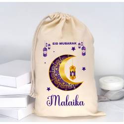 Islamic gifts  Personalised Eid Mubarak Eid Sack -  For Girls & Boys - Eid Gift For Children - Eid Gifts For Kids - Eid Bag - Eid Gift Bag at Riwaya