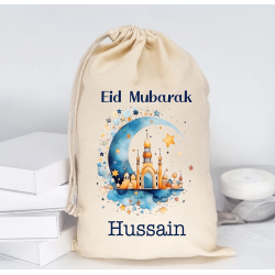Islamic gifts  Personalised Eid Present Sack with Name - Eid Gift For Children - Eid Gifts For Kids - Eid Bag - Eid Gift Bag at Riwaya