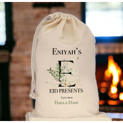 Islamic gifts  Personalised Eid/Ramadan Mubarak Sack with Name - Eid Gift For Children - Eid Gifts For Kids - Eid Bag - Eid Gift Bag at Riwaya
