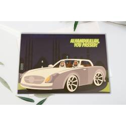Islamic gifts  Driving Test - Male - A5 Card - Muslim Printed Driving Test Card - Islamic Driving Test Card - Islamic Card at Riwaya