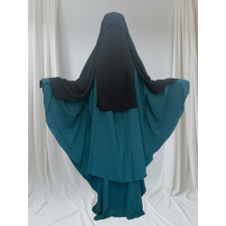 Perfect Gift Layered in beauty, draped in elegance. Our extra long 3-layer niqab khimar, crafted for your comfort and grace. Experience Ultimate Coverage and Comfort – 3-Layer Niqab with Flap and Press Studs. Our Premuim Niqab Offers: Triple-layer protection for maximum coverage and privacy.Convenient flap for easy adjustment when needed.Secure snap buttons for a perfect, adjustable fit.Breathable fabric – ideal for everyday wear.Elegant, flowing design for any occasion.Available in BlackShop now and feel the difference!