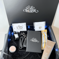 Islamic gifts  Premium Custom Eid Gift Box for Him | Muslim Men’s Islamic Prayer & Self-Care Set | Eid Mubarak Present  | Personalized Islamic Hamper | Islamic Hamper For husband, father, brother, son, or friend at Riwaya