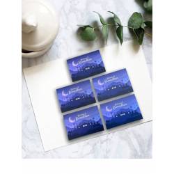 Islamic gifts  Welcome O Ramadhan Pack (Packs of 5 - A6) - Mini Ramadan Card - Ramadan Card at Riwaya
