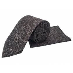 Perfect Gift DESCRIPTION A unique suit accessory set by SI. This brown and maroon polka dot tie with a matching pocket square will add character to your formal attire perfect for any occasion and season. Also available in other colours.&nbsp; Tie width: 7.5cm Pocket square width: 21cm Pocket square length: 21cm MATERIAL AND CARE Material information: 100% Microfiber