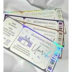 Islamic gifts  Hajj Umrah Gift Boarding Pass | Personalised Islamic Travel Voucher | Eid Gift for Muslims | Ramadan Surprise | Hajj Gifts | Foiled or Printed at Riwaya