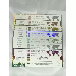 Islamic gifts  Hajj Umrah Gift Boarding Pass | Personalised Islamic Travel Voucher | Eid Gift for Muslims | Ramadan Surprise | Hajj Gifts | Foiled or Printed at Riwaya