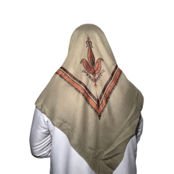 Perfect Gift Al Ghiras – The Shemagh of Roots and ResilienceA grounded khaki shemagh with warm embroidery — honoring origin, strength, and quiet growth.