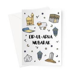 Islamic gifts Eid Mubarak Greeting Card - Islamic Greeting Card at Riwaya