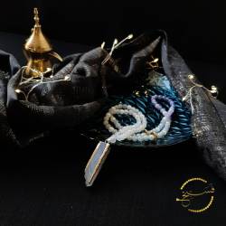 Islamic gifts  Crystal Pendant With Ombre Beads Tasbih - 99 Beads - Include Luxury Pouch and Gift Box - Muslim Prayer Beads - Islamic Gifts - Islamic Tasbihs - Muslim Tasbeeh - Luxury Tasbih - Luxury Prayer Beads at Riwaya