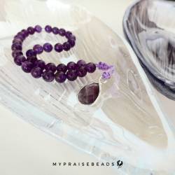 Islamic gifts  Amethyst Bracelet - 33 Beads - Muslim Prayer Beads - Islamic Gifts - Islamic Tasbihs - Muslim Tasbeeh - Luxury Tasbih - Luxury Prayer Beads at Riwaya