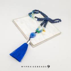 Islamic gifts  Lapis Lazuli & Cat Eye Tasbih - Muslim Prayer Beads - 99 Beads Tasbih - Islamic Gifts at Riwaya