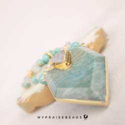 Islamic gifts  Turquoise & Sea Sediment Tasbih - Muslim Prayer Beads - 99 Beads Tasbih - Islamic Gifts at Riwaya