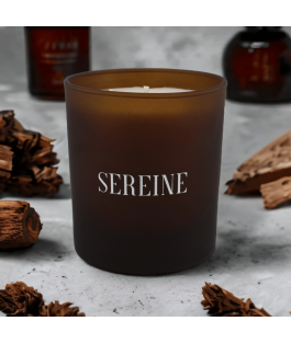 Islamic gifts Ambience - 30cl - Dark Amber & Sandalwood Candle -  Islamic Home Fragrance - Islamic Fragrance - Islamic Home Decor - Islamic Luxury Gifts - Luxury Islamic Home Fragrance at Riwaya