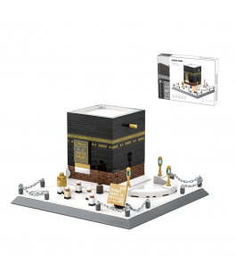Perfect Gift 446 piece Kaaba building bricks   Enhance your child's Islamic education with our Kaaba building blocks, featuring 446 pieces and a helpful assembly guide. Perfect for children aged 6 and up, this toy provides a fun and informative way to learn about the Holy Kaaba and is a great addition to any Islamic toy collection.   