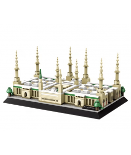 Perfect Gift Masjid Nabawi (Prophet's Mosque) Islamic building blocks / bricks  Includes 594 pieces  For ages 6 + Fully Assembled size - 27.2 x 17.6 x13.8 cm Discover the architectural marvel of the Prophet's Mosque with the Masjid an Nabawi Model Islamic Building Bricks/blocks. With 594 pieces carefully crafted to mimic the intricate details of the iconic mosque in the holy city of Madinah, this set is an engaging tool for learning and exploration.  Perfect for children, collectors, and enthusiasts alike, it serves as a thoughtful tribute to one of the most sacred sites in Islam. Durable and precise, these blocks allow for a hands-on experience of the mosque's grandeur, making it a wonderful gift for children to play, learn, and discover with.