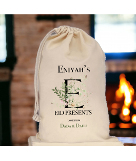 Islamic gifts  Personalised Eid/Ramadan Mubarak Sack with Name - Eid Gift For Children - Eid Gifts For Kids - Eid Bag - Eid Gift Bag at Riwaya