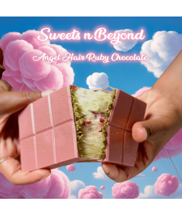 Islamic gifts Angel Hair Chocolate - Halal Food - Halal Chocolate with Cotton Candy & Edible Gold - Eid Gifts - Eid Gifts For Her/Him at Riwaya