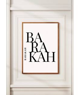 Islamic gifts Barakah Islamic Wall Art | Printable Modern Home Decor Gift | Muslim Minimalist Typography | Inspirational Islamic Canvas | Blessings Calligraphy | Islamic Reminder Wall Art at Riwaya